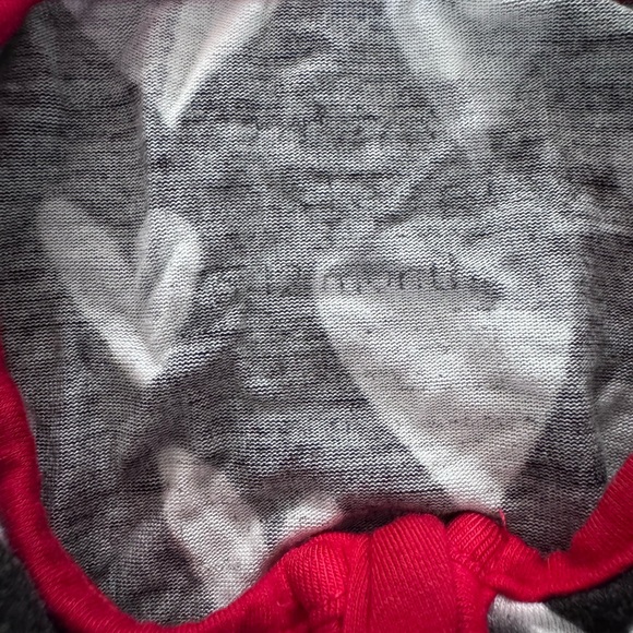 Heart Patterned Onesie with Red Accents - Picture 2 of 3
